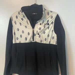North Face Pine Cone 1/2 Zip Fleece Pullover Jacket Womens Coat Size Large